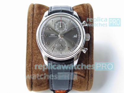 Swiss Replica IWC Da Vinci Grey Chronograph Watch - ZF Factory